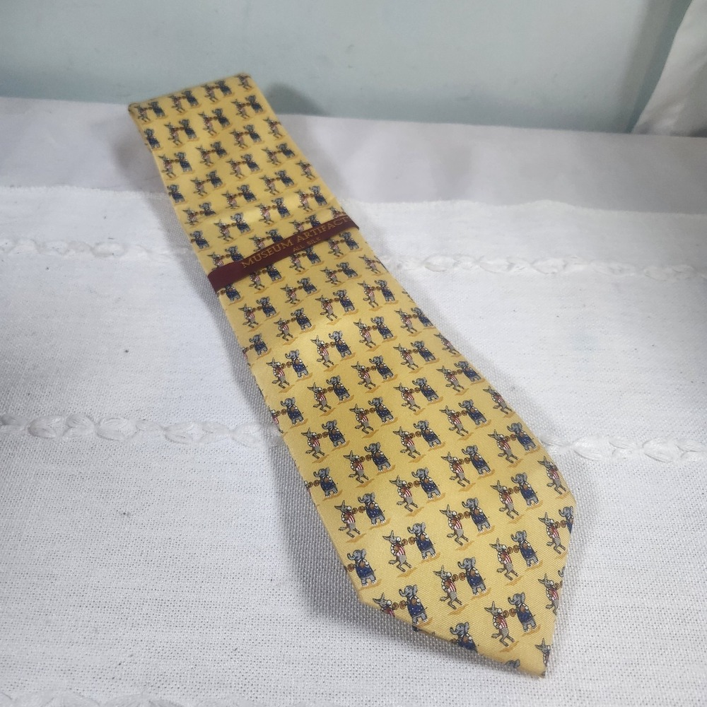 Elephant And Donkey Boxing Tie.